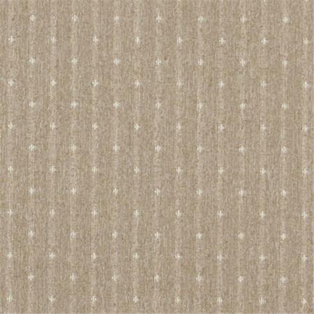 DESIGNER FABRICS 54 in. Wide Sand And Ivory- Dotted Country Style Upholstery Fabric C611
